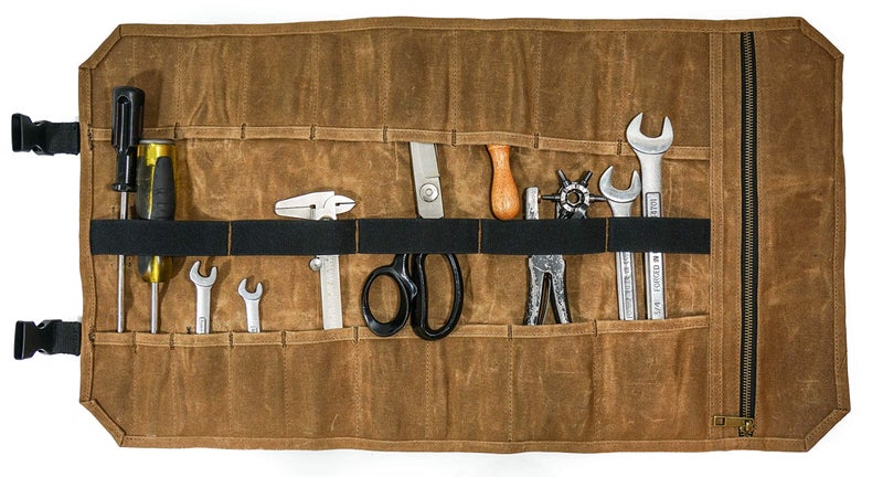 Readywares Tool Roll Bag With 18 Pockets and Pouch with Heavy Duty YKK Zipper - Image 4